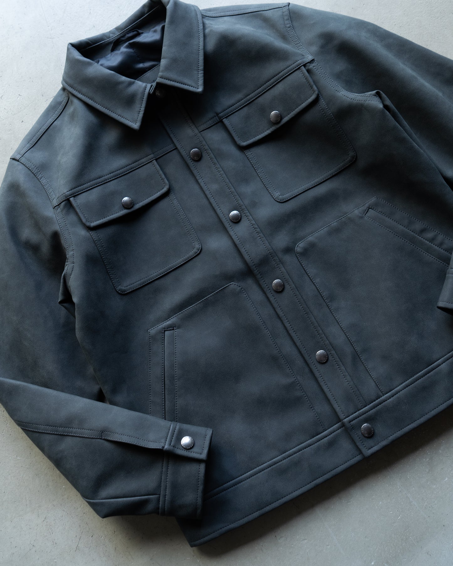 BANANA REPUBLIC fake leather tracker jacket