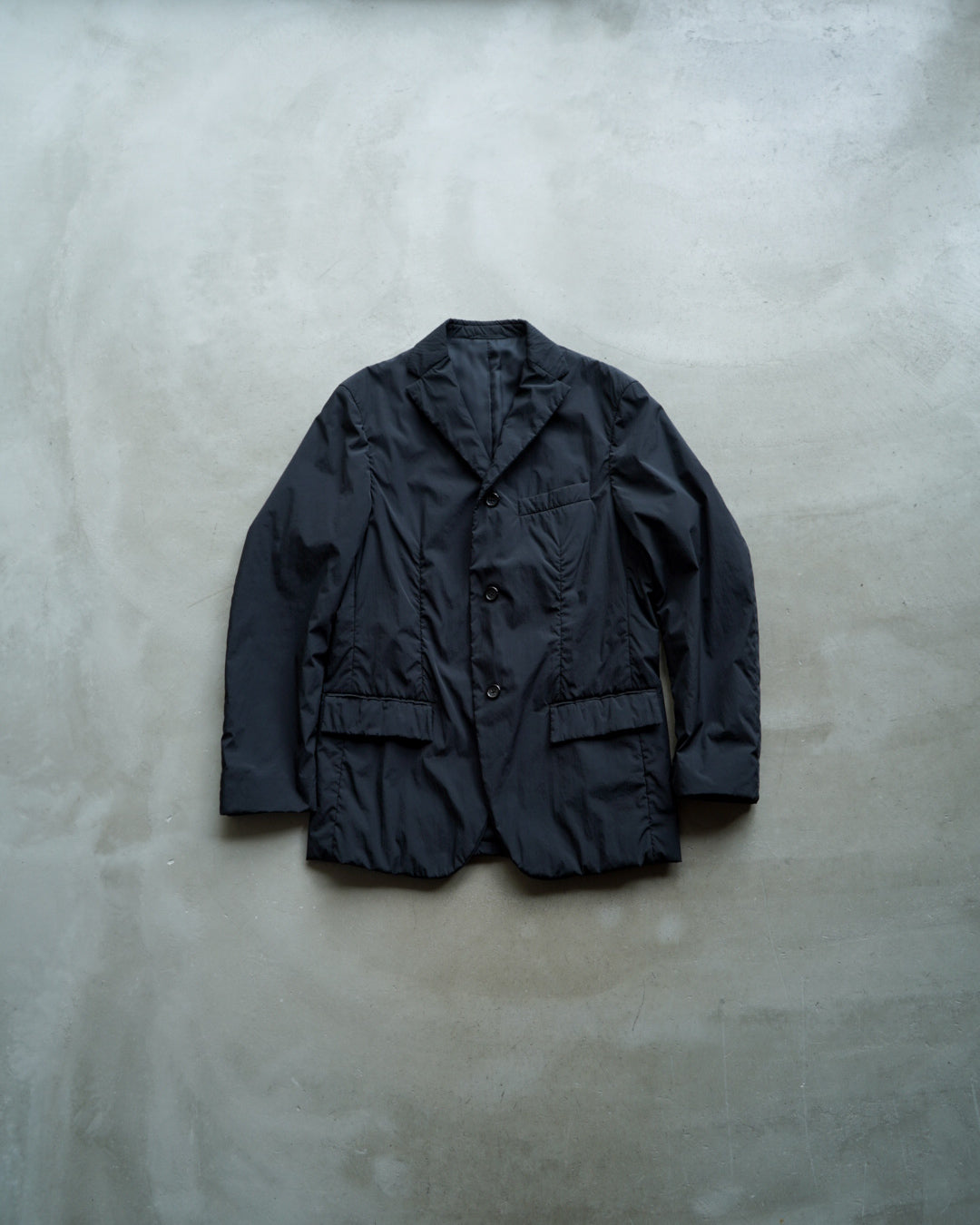 JIL SANDER nylon 3 button tailored jacket