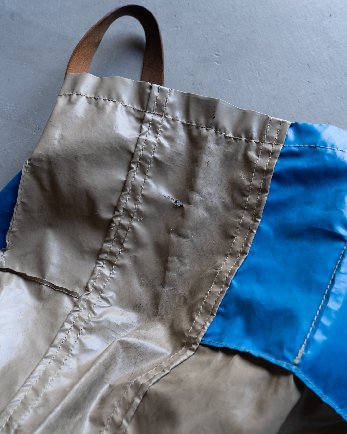 Comme des garçons PVC patchwork design tote bag