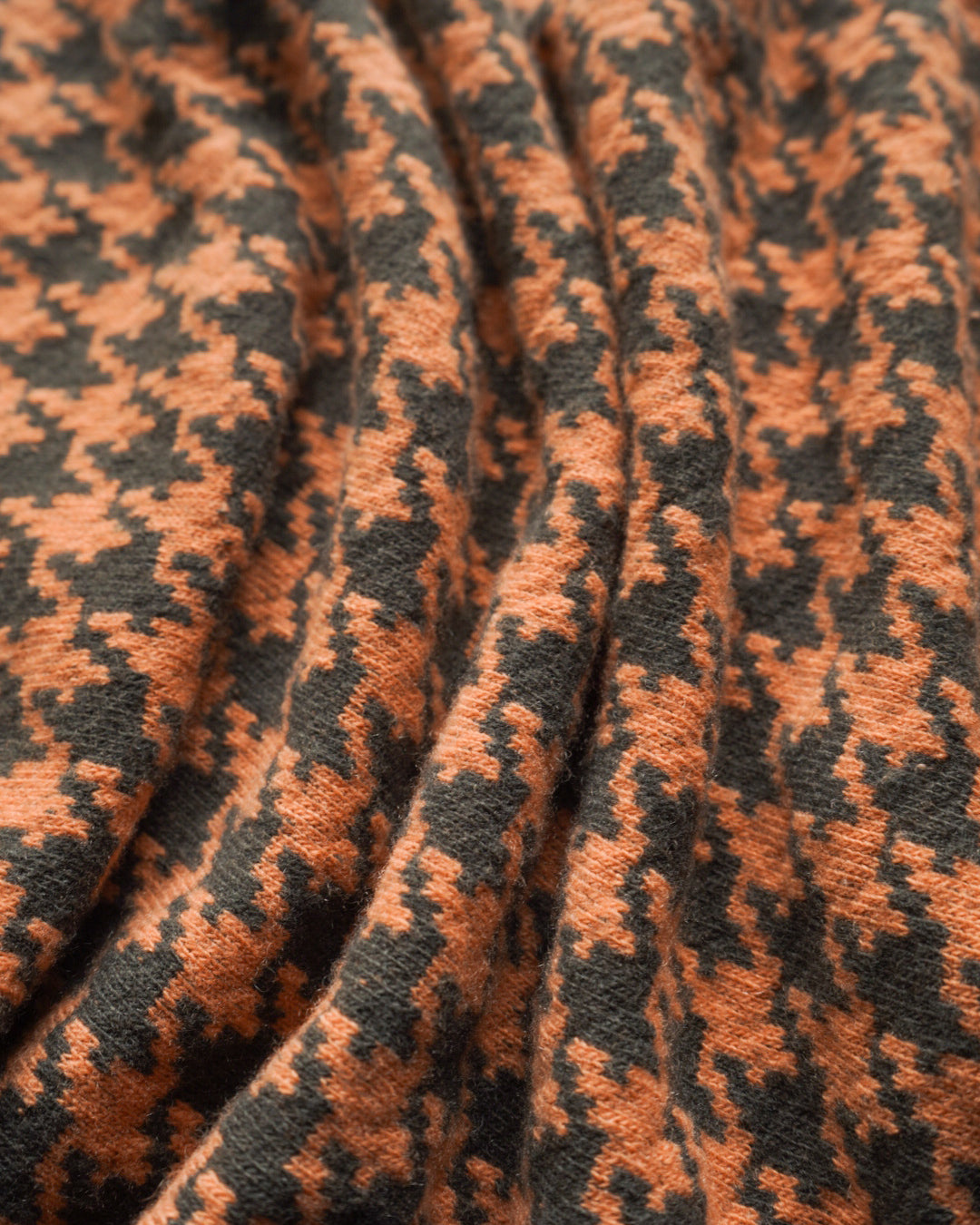 HERMES cashmere wool houndstooth design knit vest