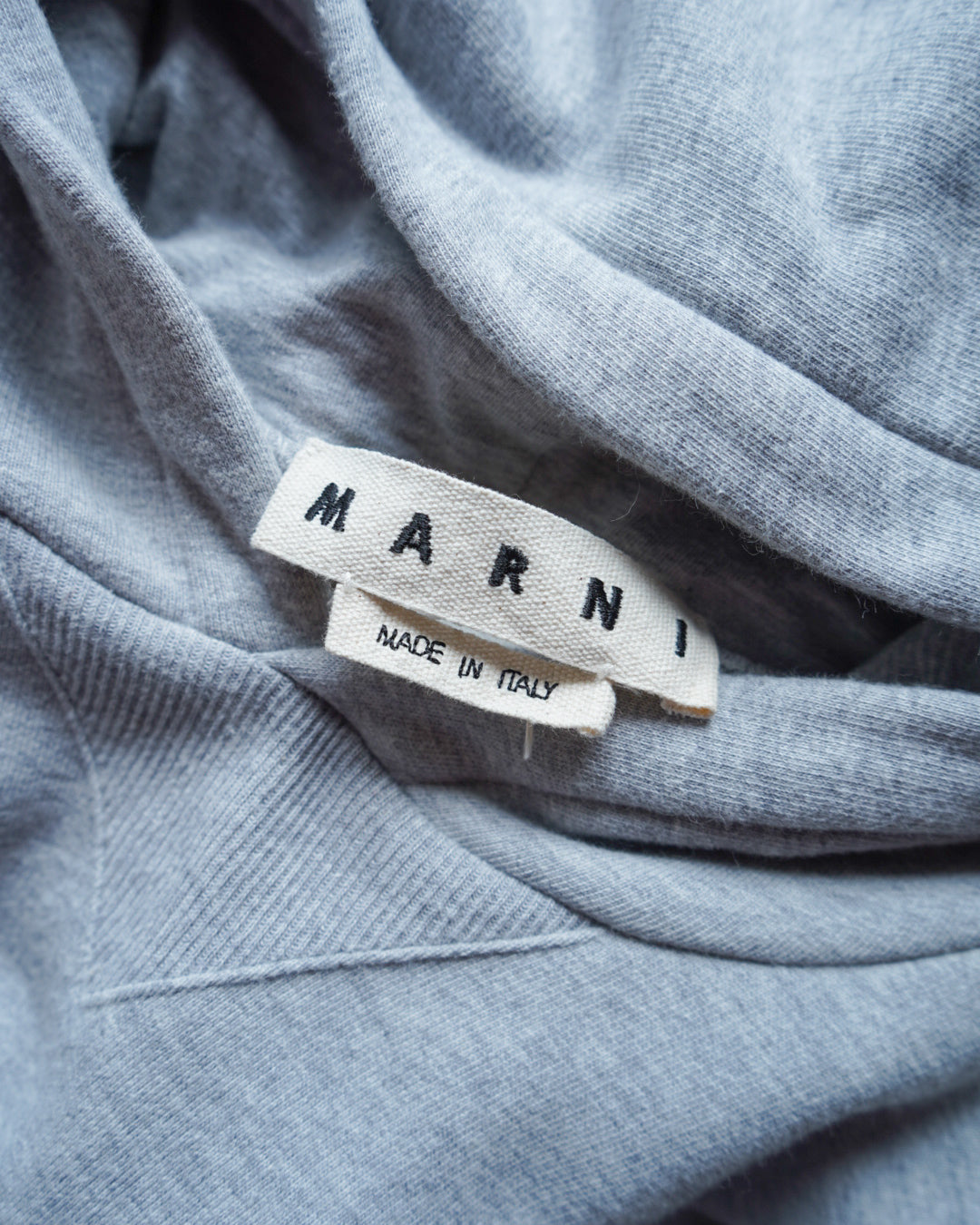 MARNI cotton sweat switching design hoodie