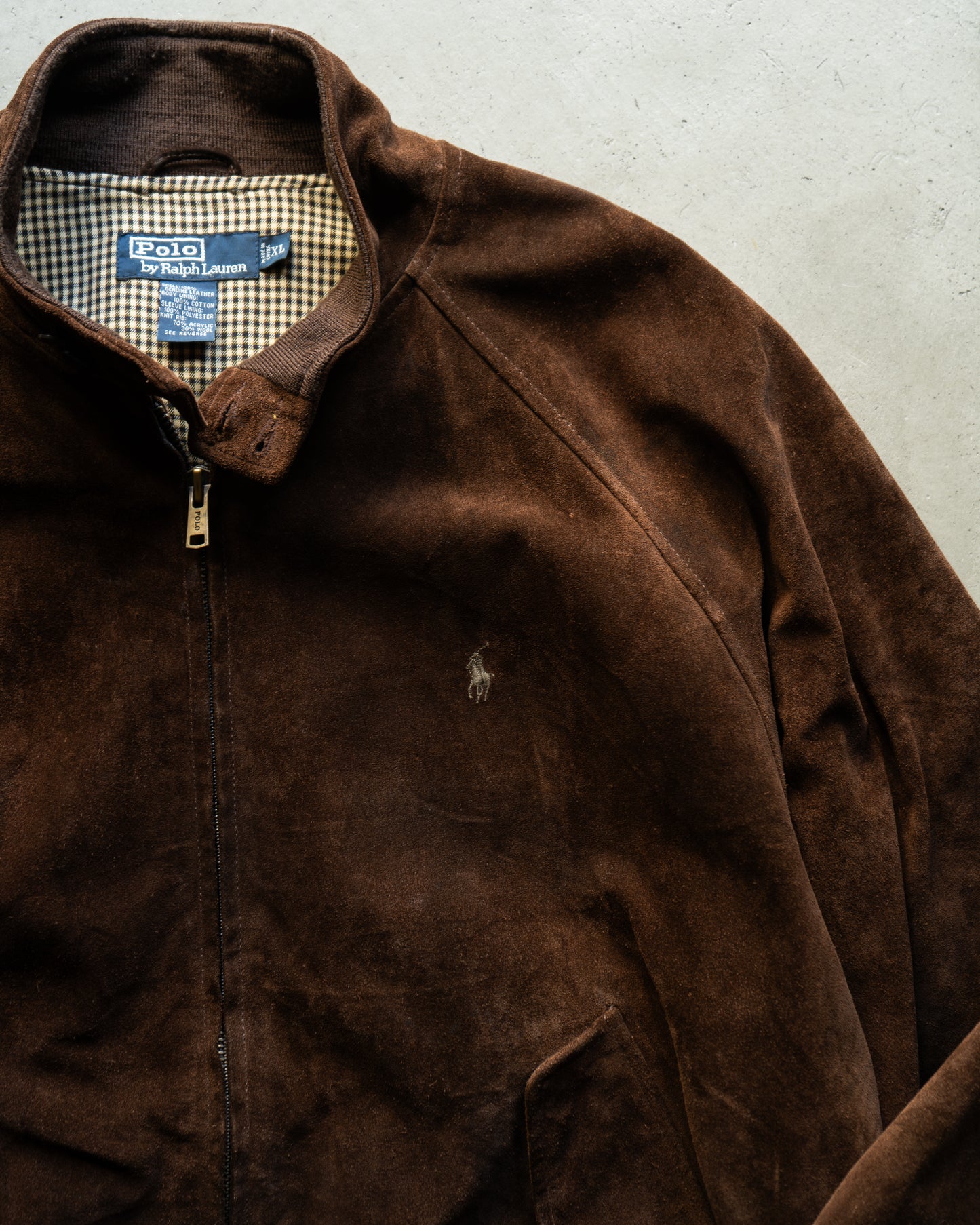 Ralph Lauren Suede G-9 Swing Top Jacket