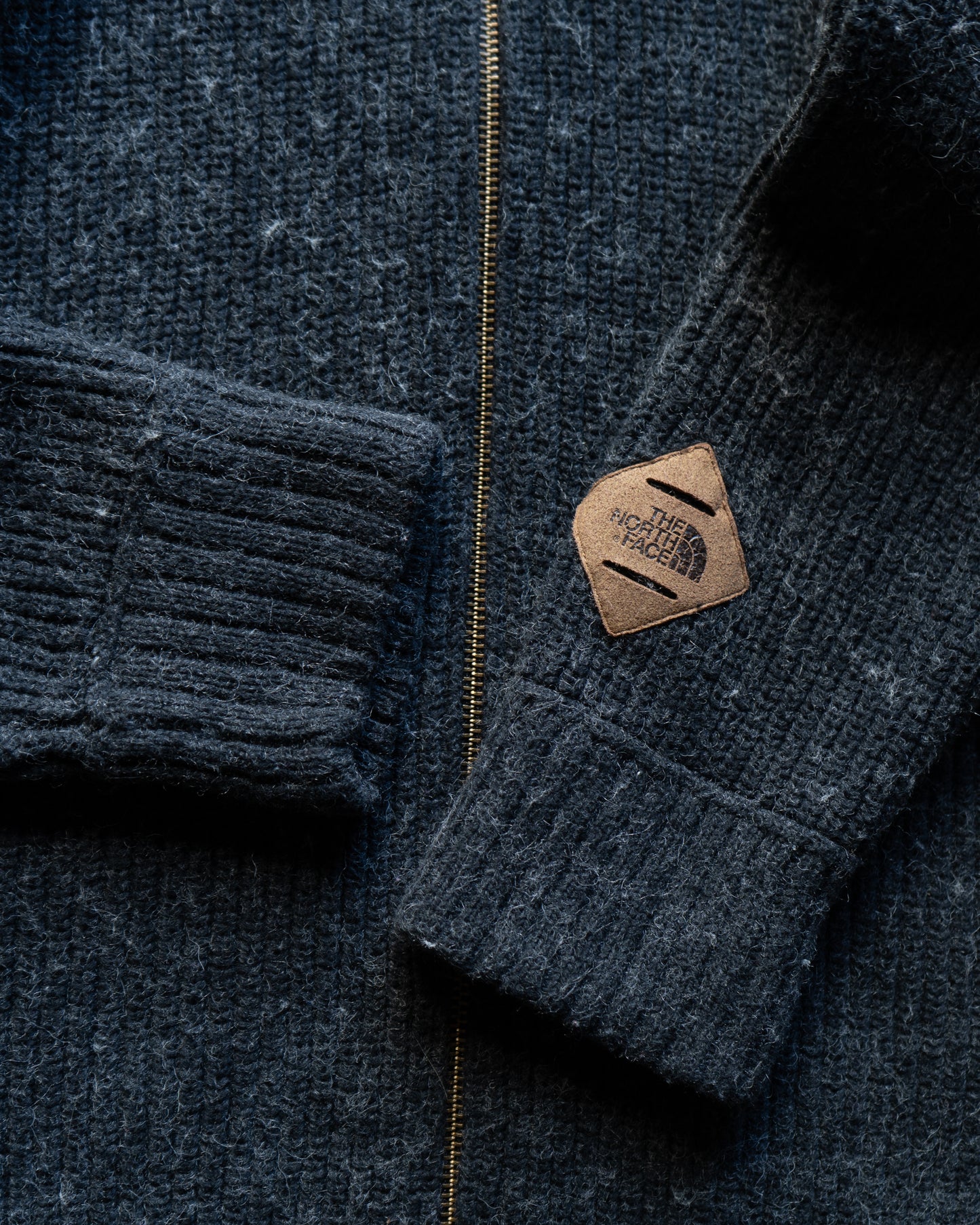 The North Face mixed materials drivers knit jacket