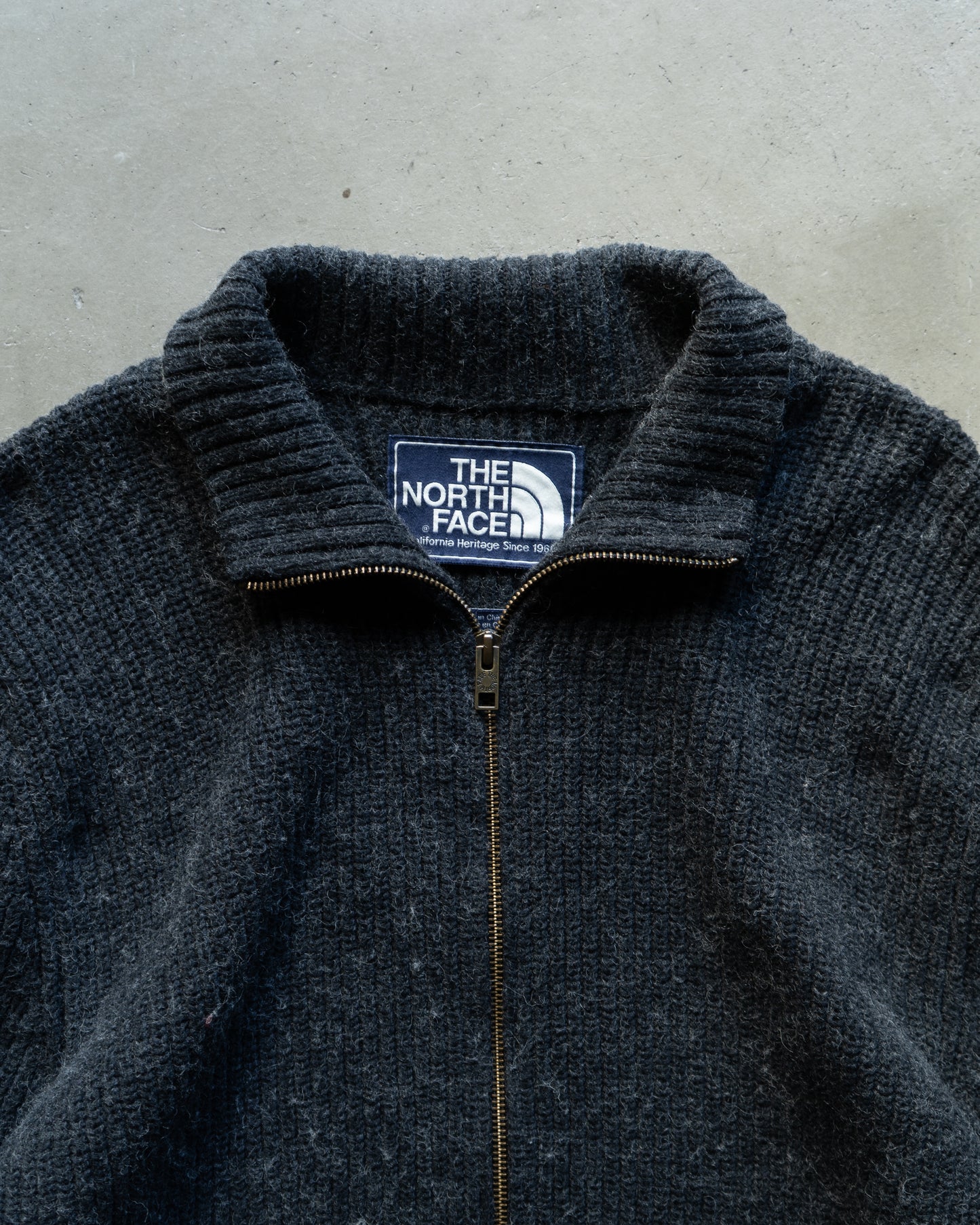 The North Face mixed materials drivers knit jacket