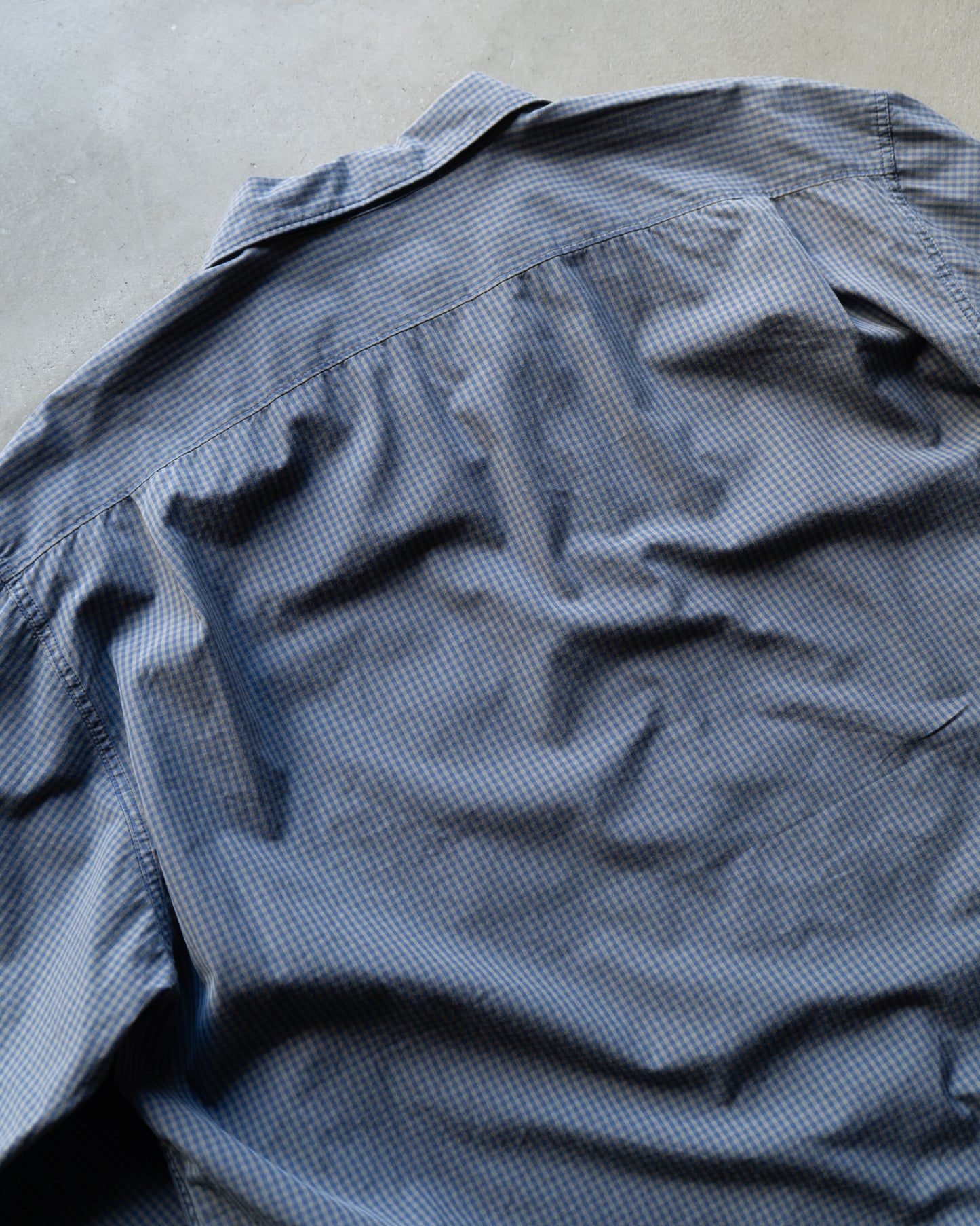 Eddie Bauer Open collar cotton check shirts