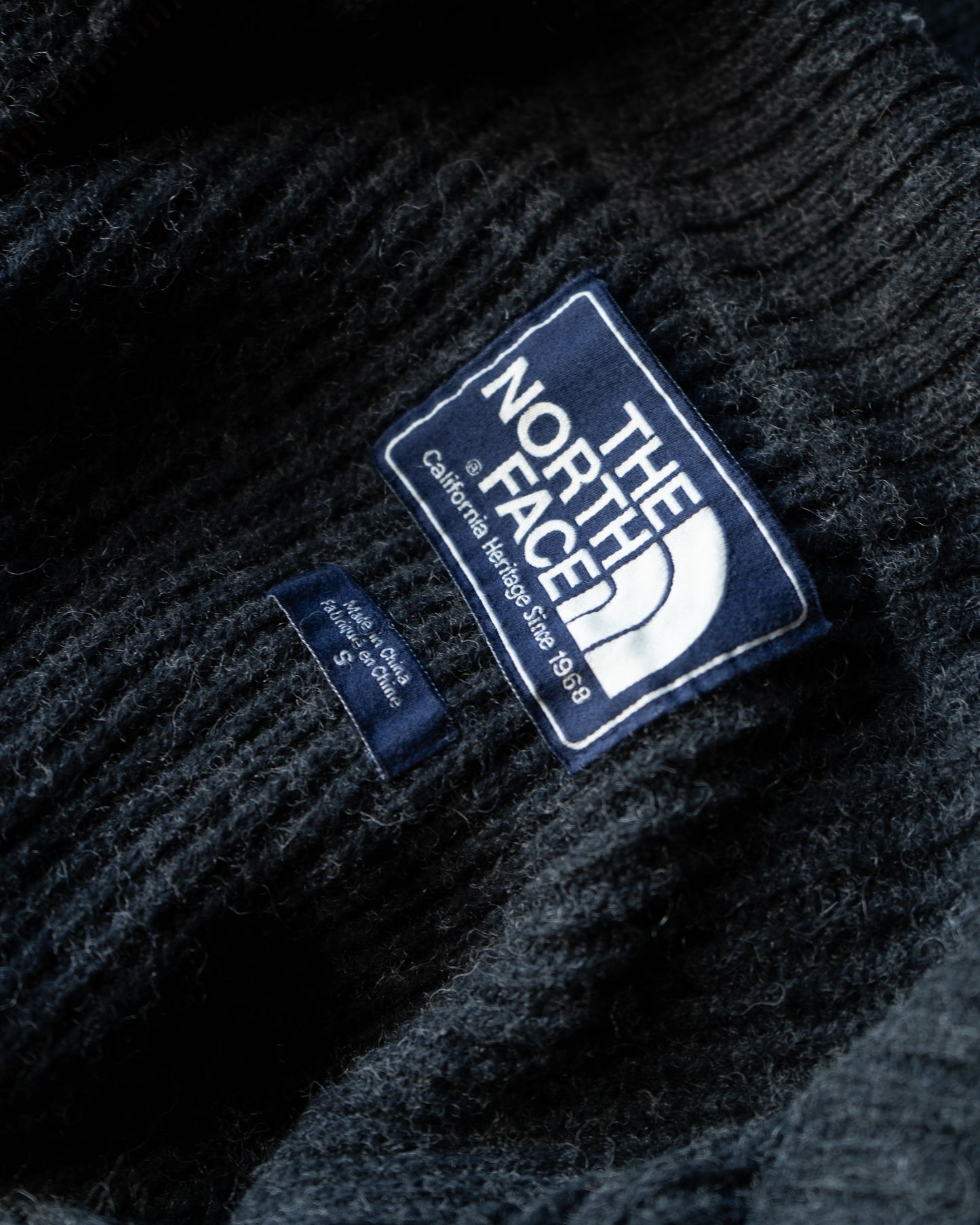 The North Face mixed materials drivers knit jacket