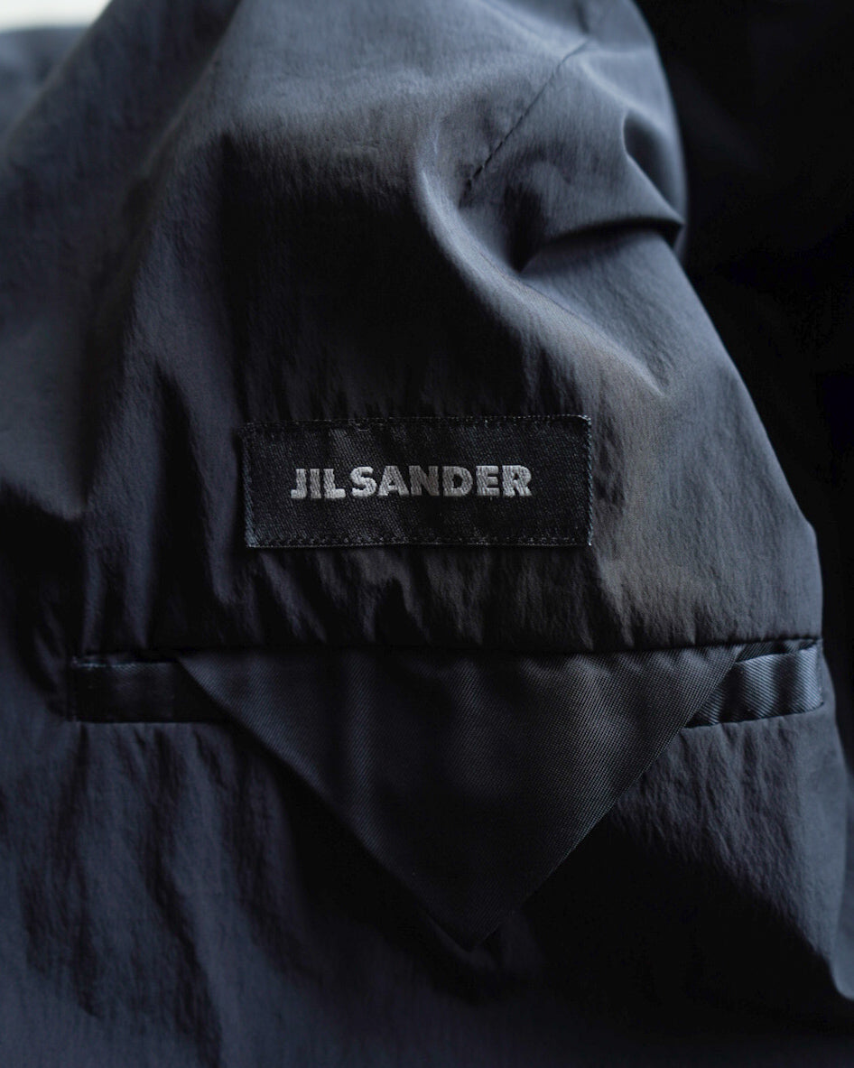 JIL SANDER nylon 3 button tailored jacket