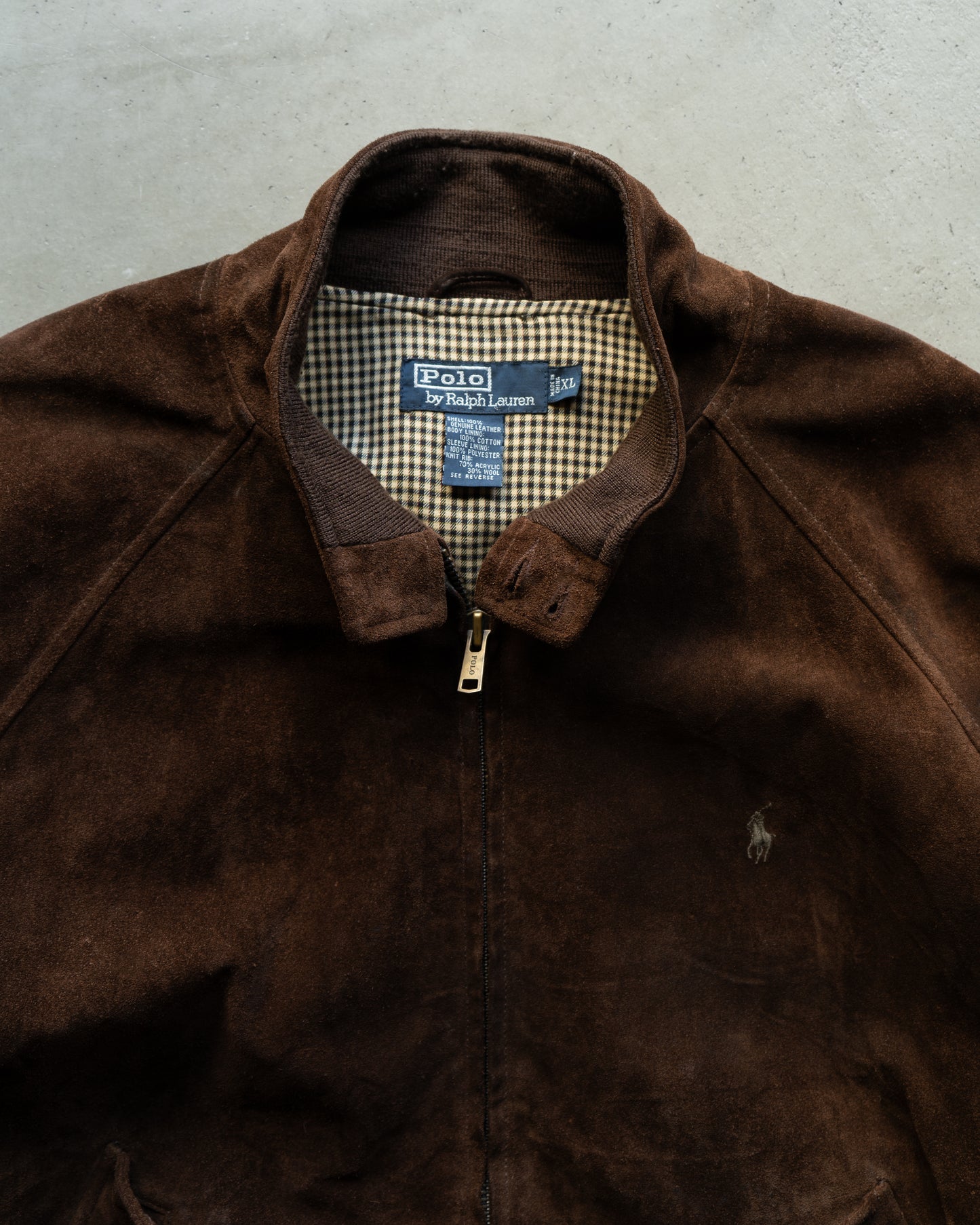 Ralph Lauren Suede G-9 Swing Top Jacket