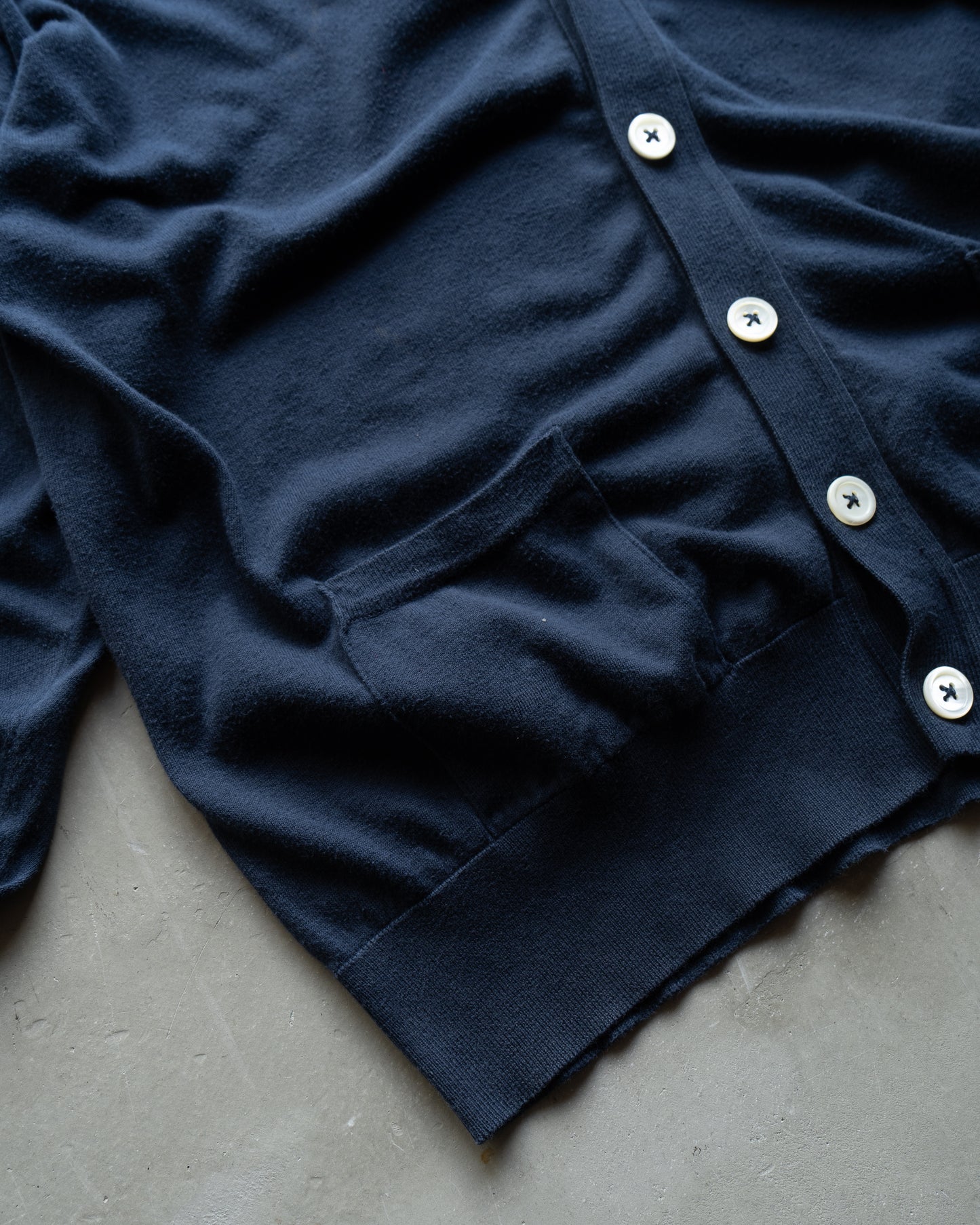 Ralph Lauren cotton design cardigan "made in Great Britain"