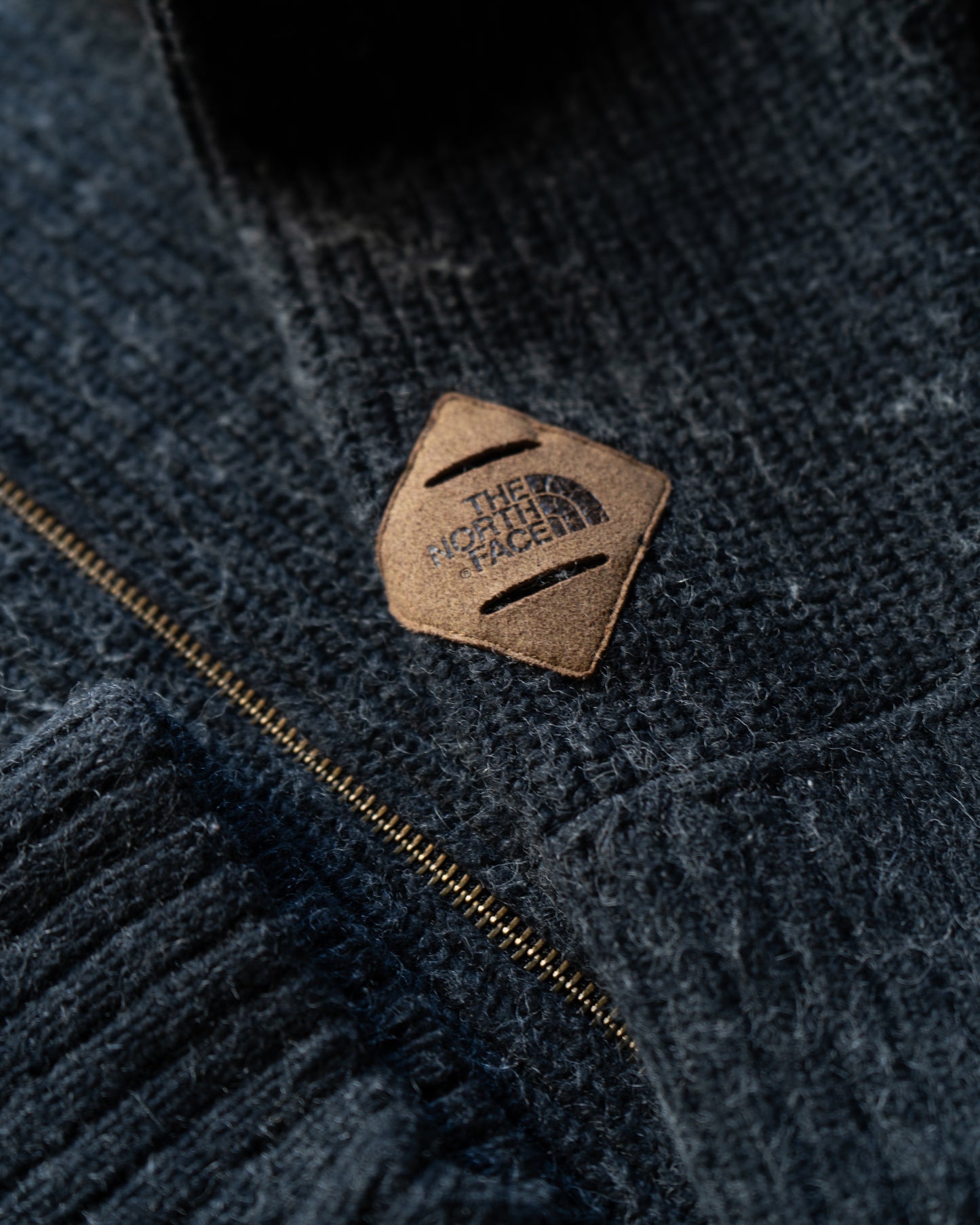 The North Face mixed materials drivers knit jacket
