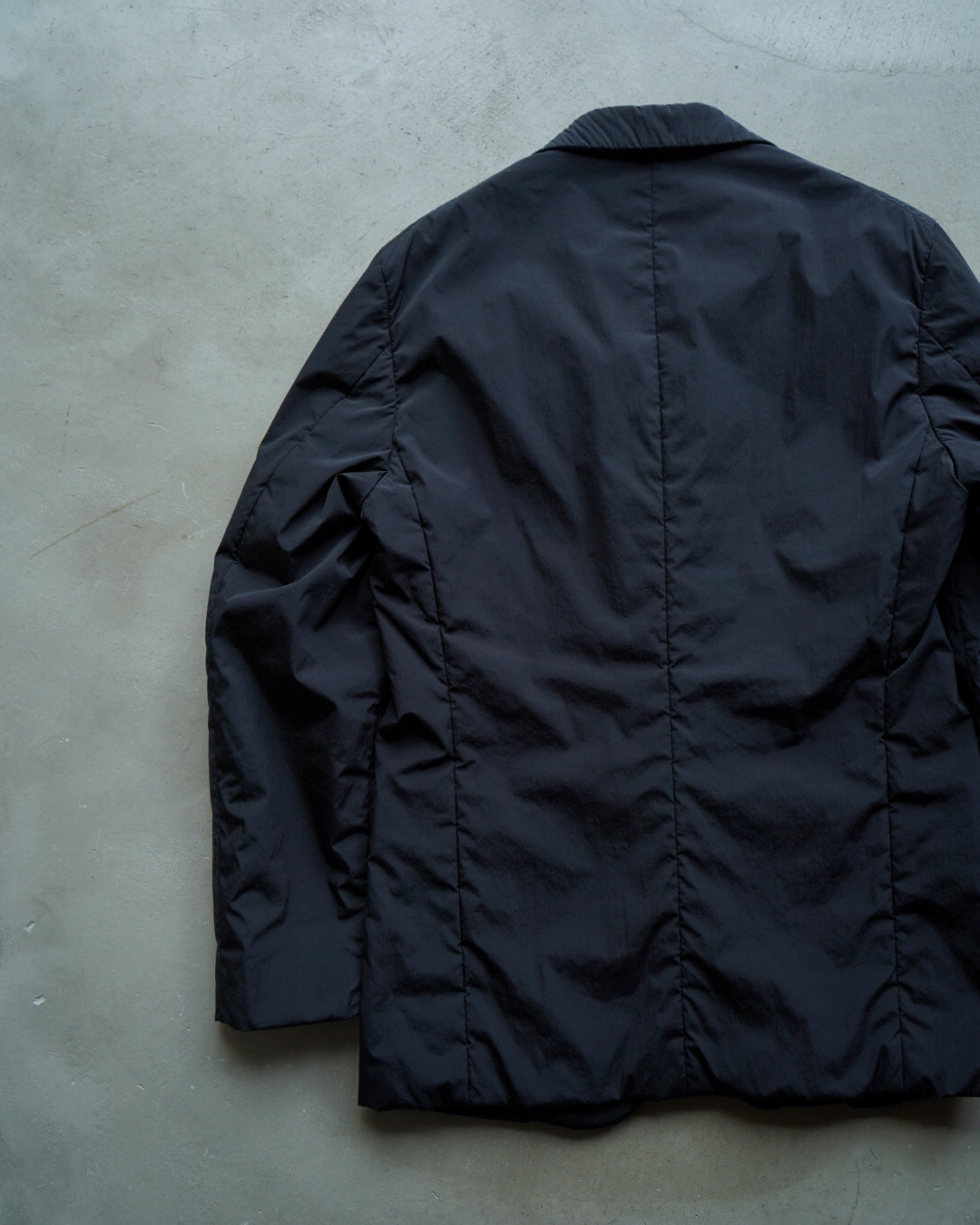 JIL SANDER nylon 3 button tailored jacket